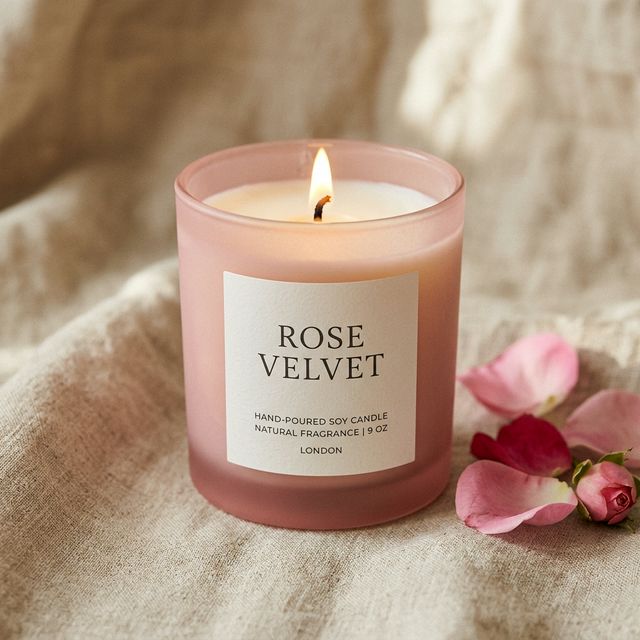 Rose Velvet Candle